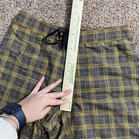 Mens Patagonia Board Swim Nylon Shorts Wavefarer Surf Beach Size 32 Plaid - Picture 6 of 7